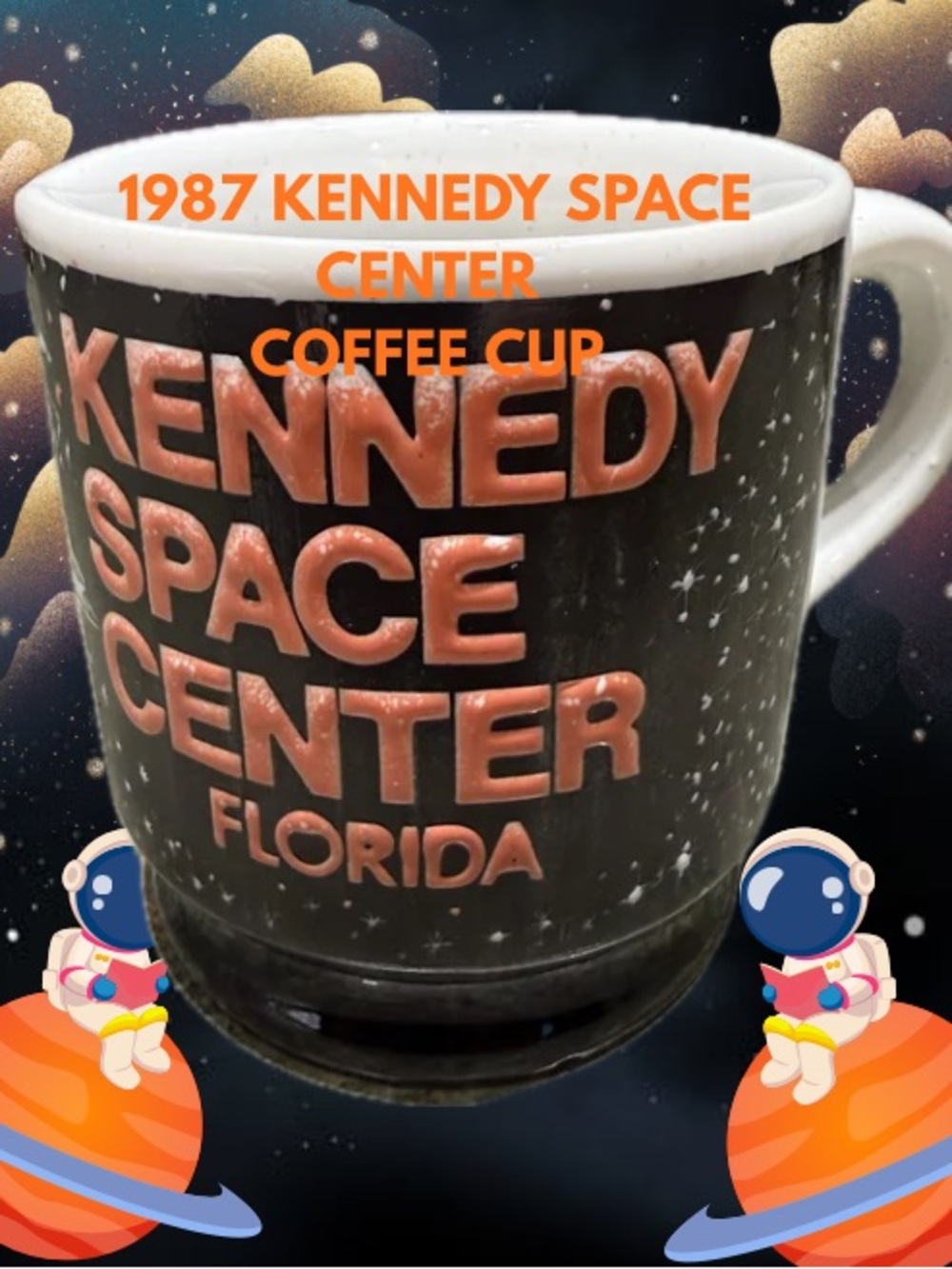 1987 KENNEDY SPACE CENTER COFFEE CUP/ MUG.